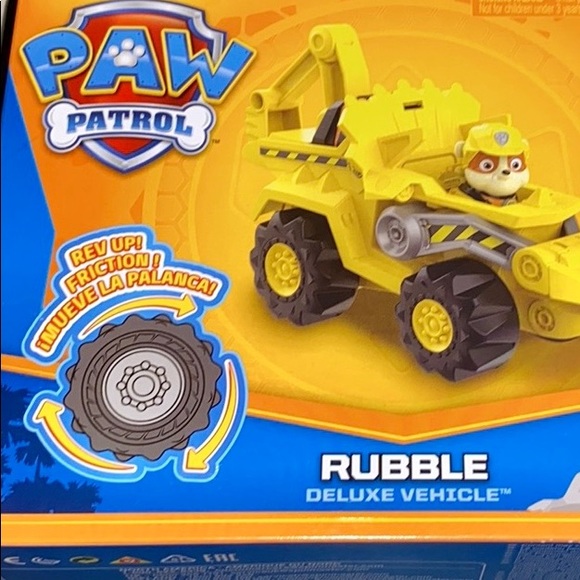 Paw Patrol Rubble Deluxe Vehicle - Picture 4 of 9